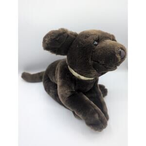Vintage 1999 Kids Preferred Chocolate Lab Plush Puppy Dog Stuffed Animal